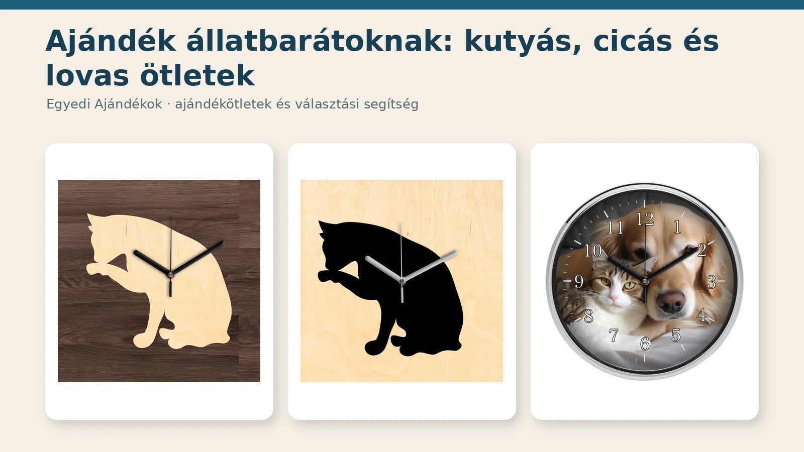 Kutyás, cicás, lovas és madaras ajándékötletek állatbarátoknak