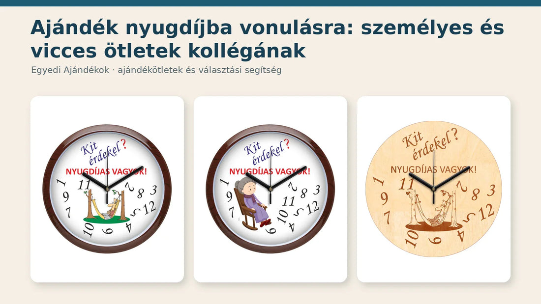 Személyes és vicces faliórák nyugdíjba vonuló kollégának