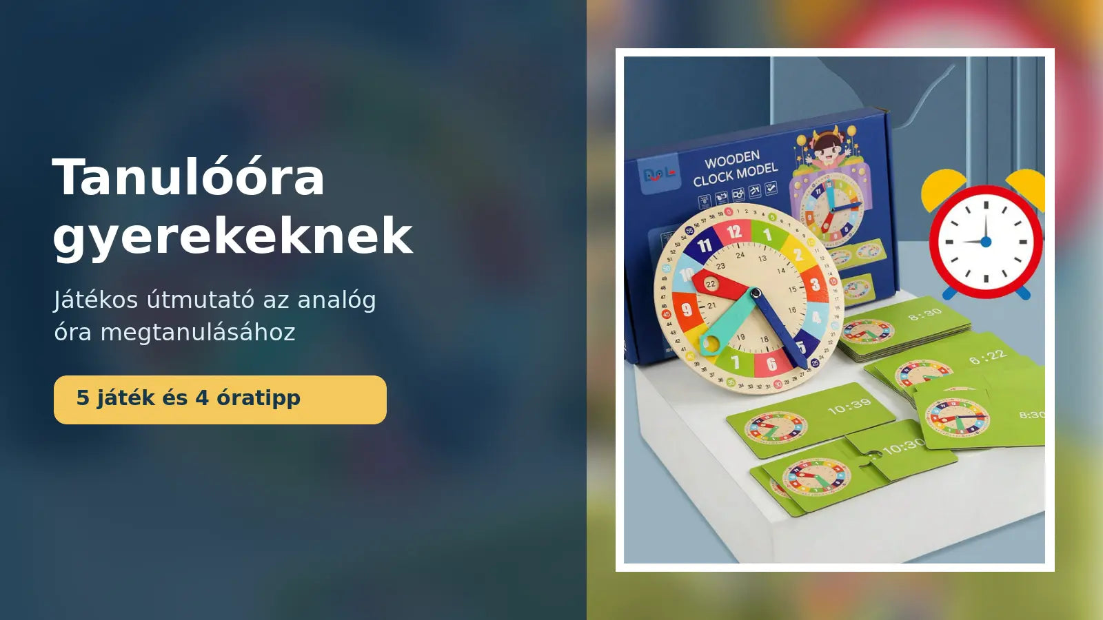 Interaktív tanulóóra gyerekeknek gyakorlókártyákkal