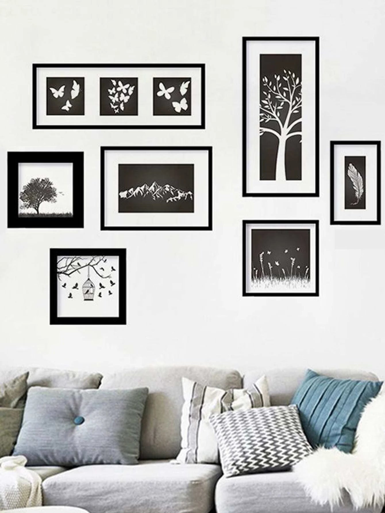 7 részes dekorkép falmatrica