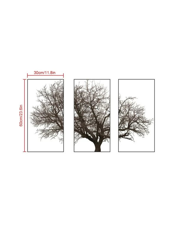 3 részes fa falmatrica