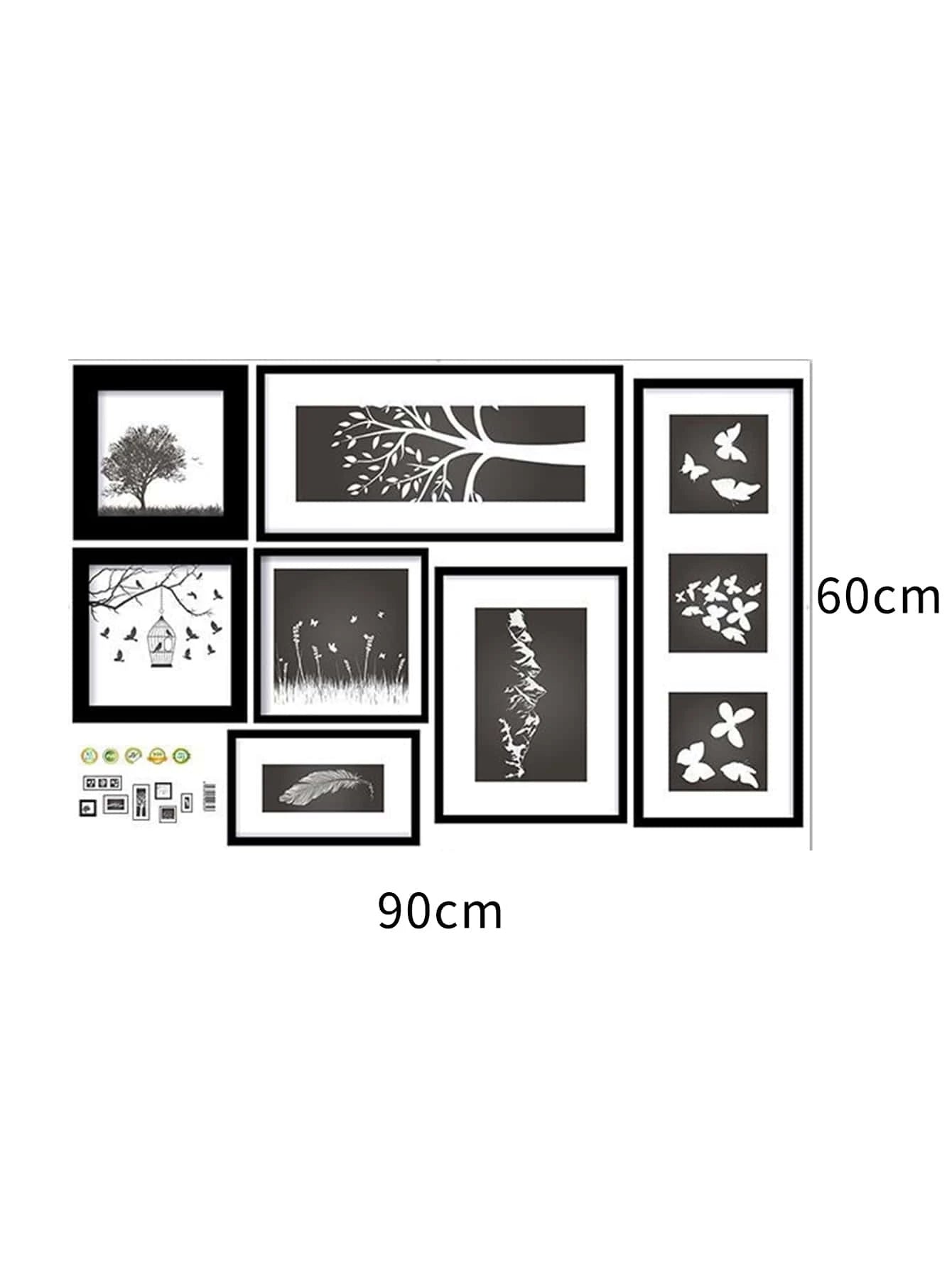 7 részes dekorkép falmatrica