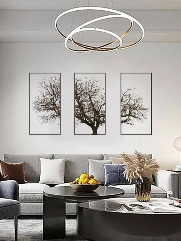 3 részes fa falmatrica