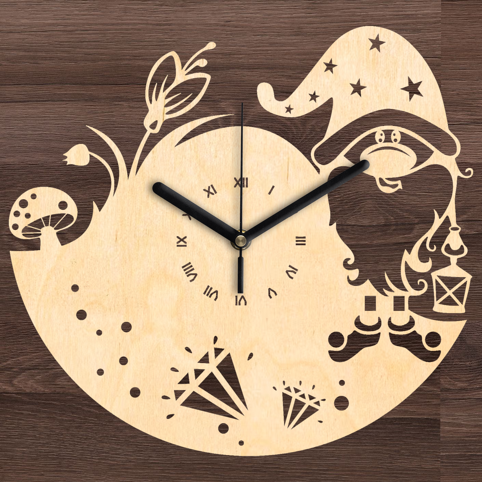 Álomhozó törpe falióra - Fa