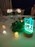 Esküvői asztalszám dekorlámpa