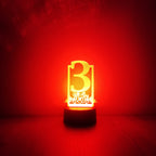 Esküvői asztalszám dekorlámpa