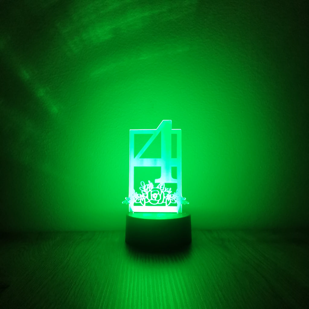 Esküvői asztalszám dekorlámpa