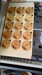 Esküvői ültető - bambusz poháralátét