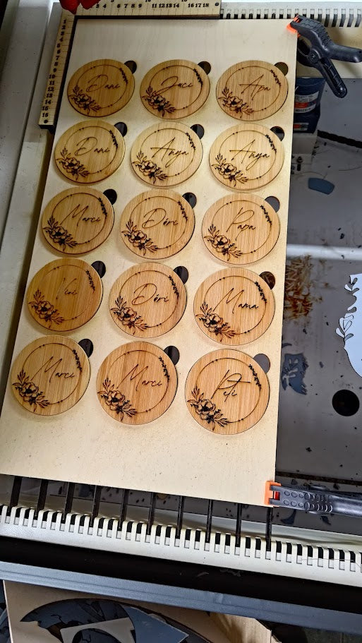 Bambusz poháralátét szett - 4 db