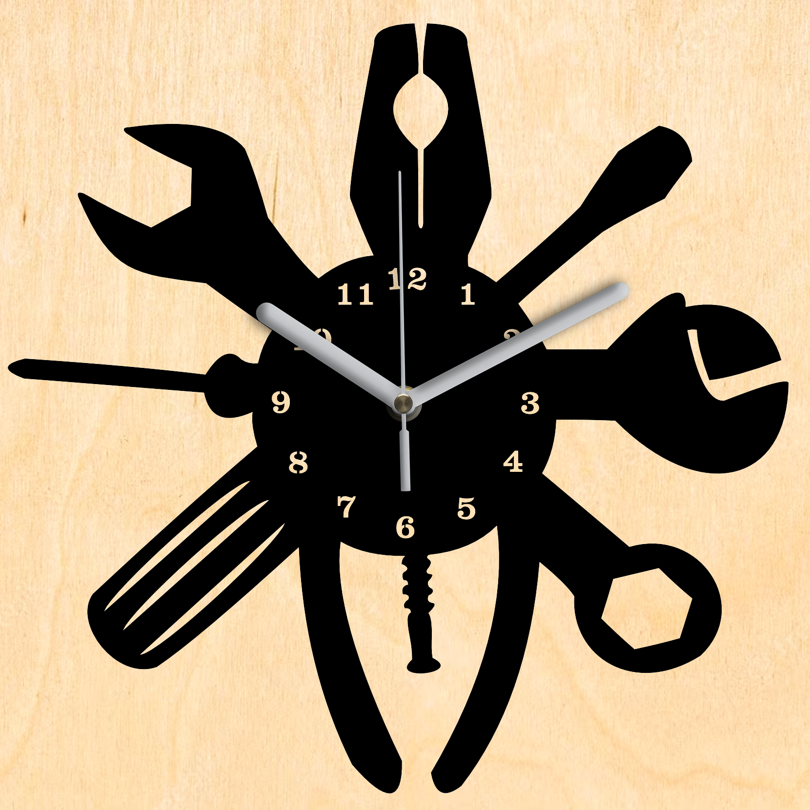 Barkács falióra - Fekete