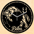 Bika horoszkóp falióra - Fekete