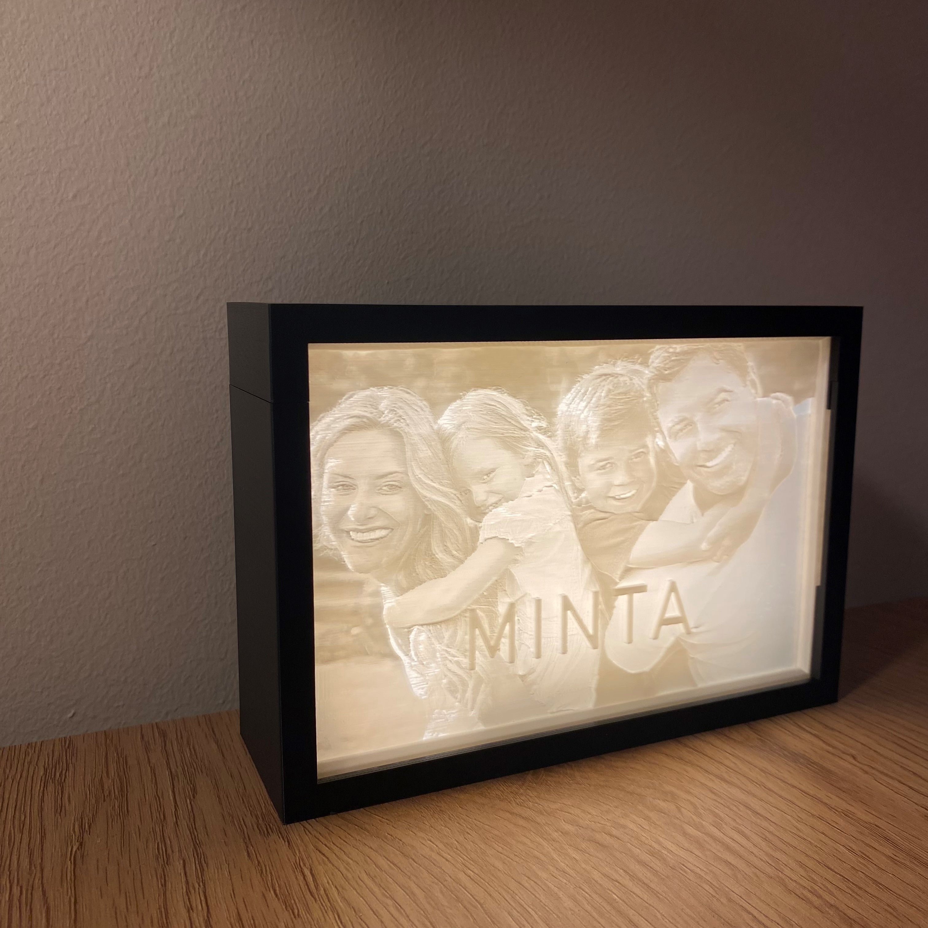 Egyedi ajándék: Megvilágított 3D Kép