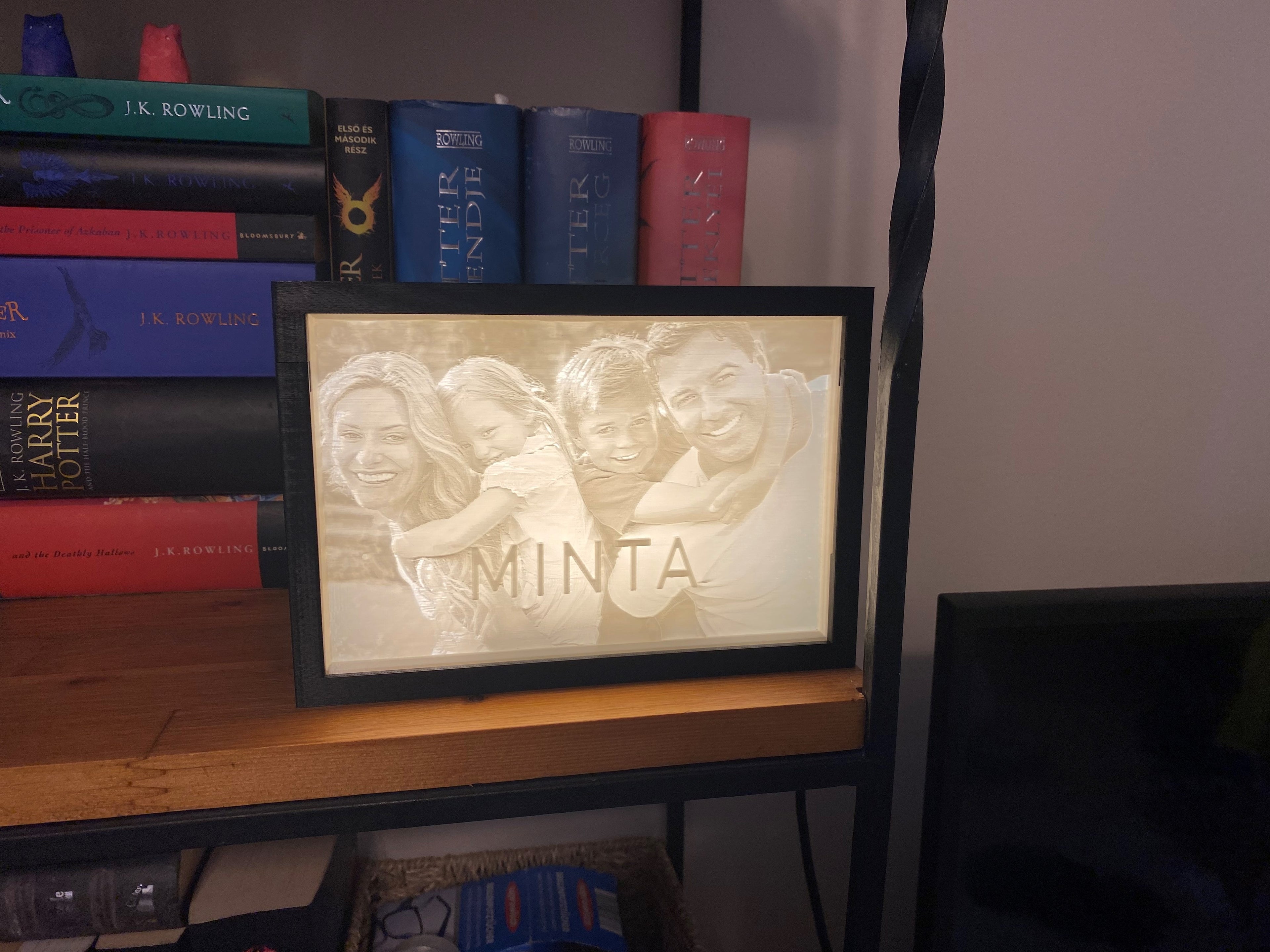 Egyedi ajándék: Megvilágított 3D Kép