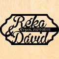 Esküvői hátfal dekoráció - Akril