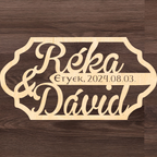 Esküvői hátfal dekoráció - Fa
