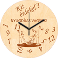 Nyugdíjas gravírozott falióra (férfi)