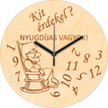 Nyugdíjas gravírozott falióra (női)