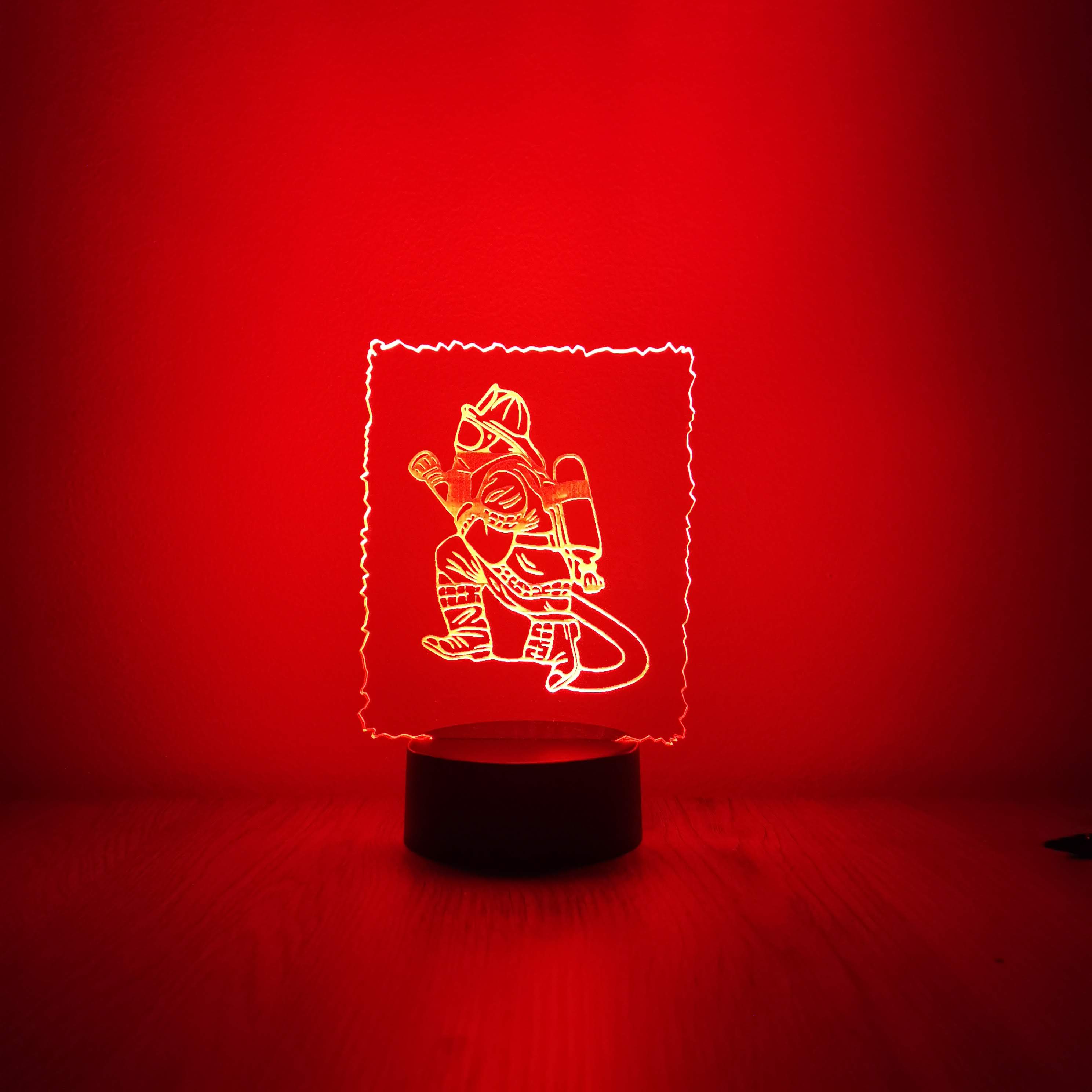 Tűzoltó dekorlámpa