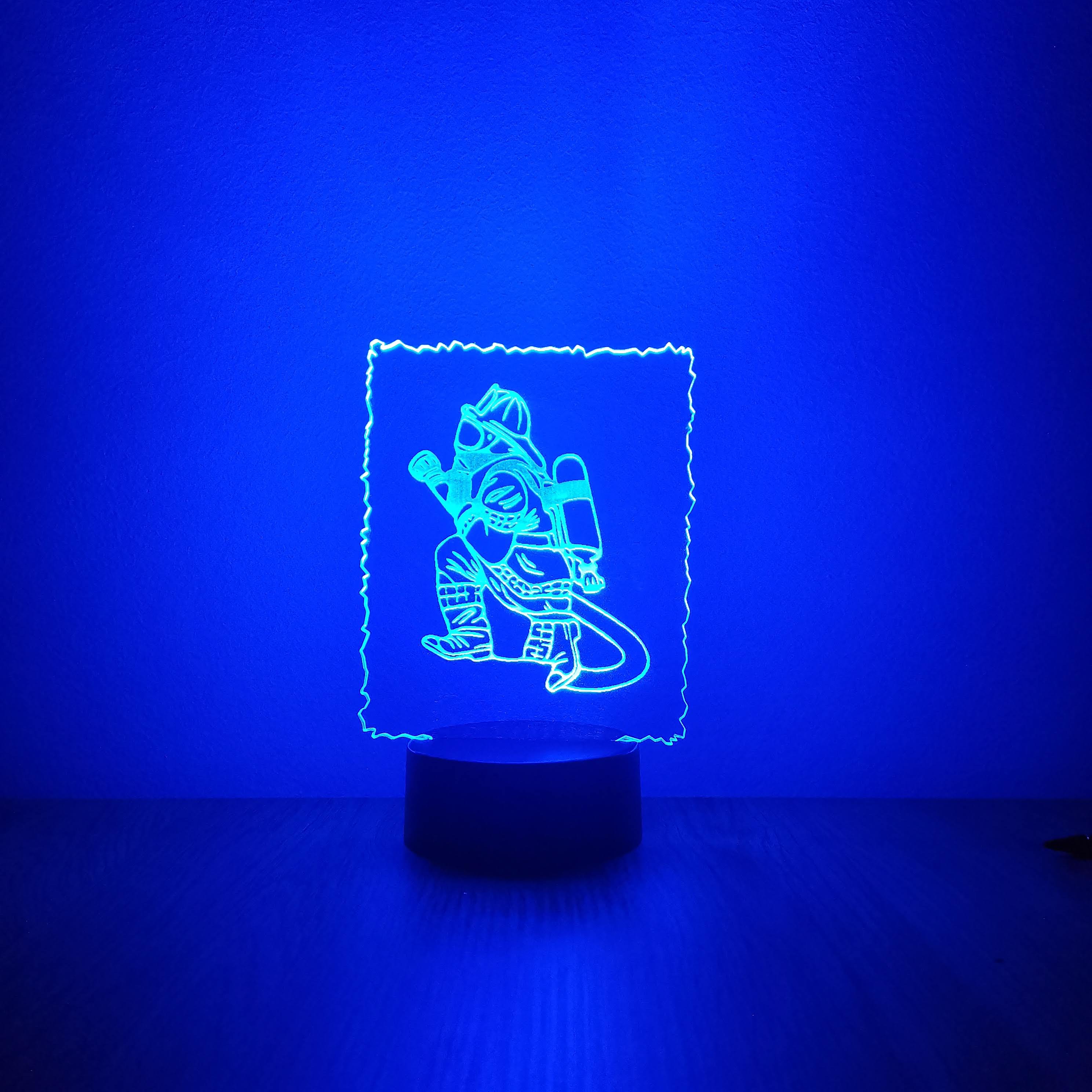 Tűzoltó dekorlámpa