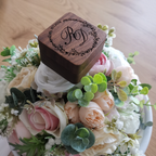 Gravírozott fa gyűrűtartó doboz