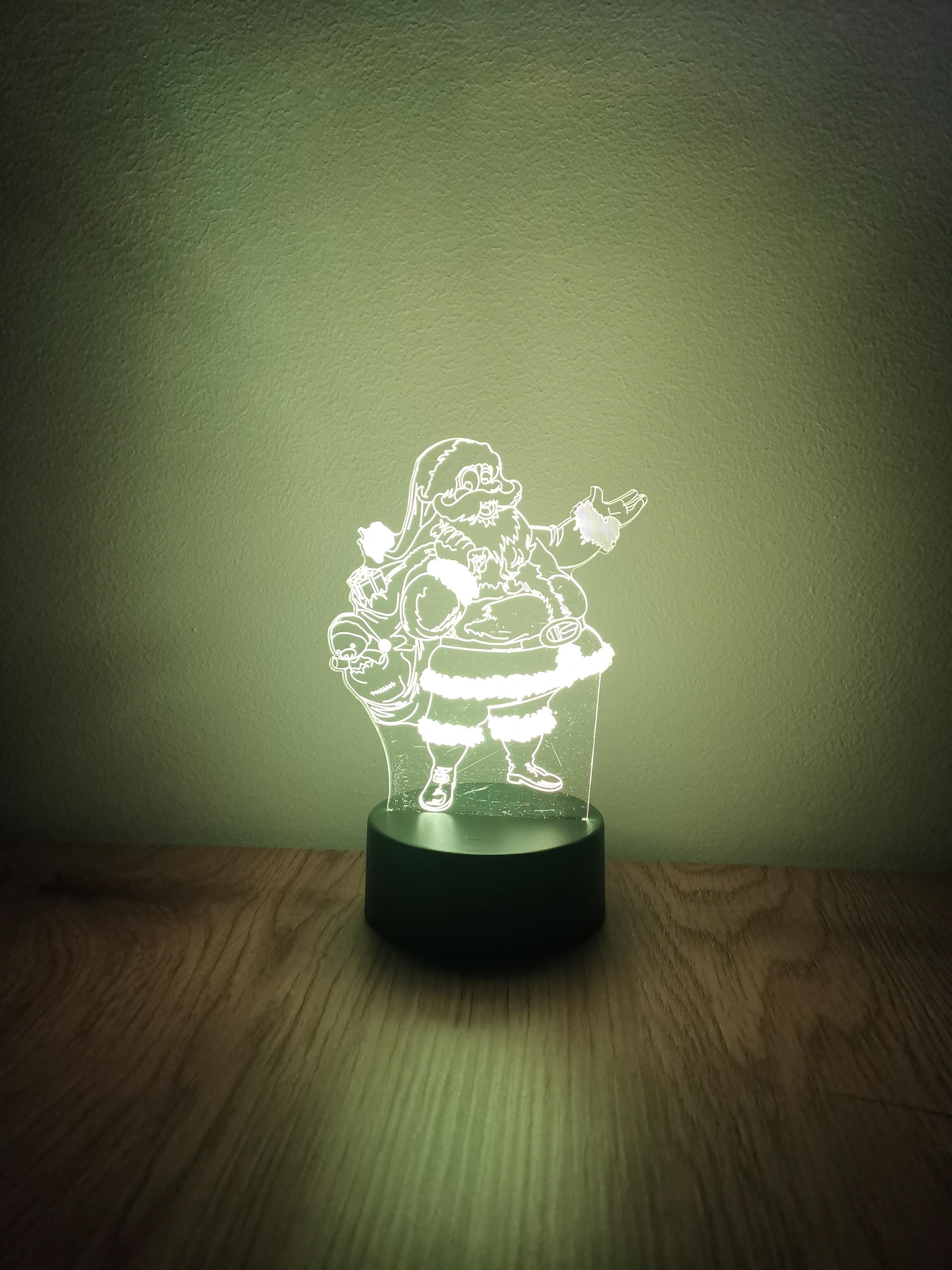 Mikulás dekorlámpa