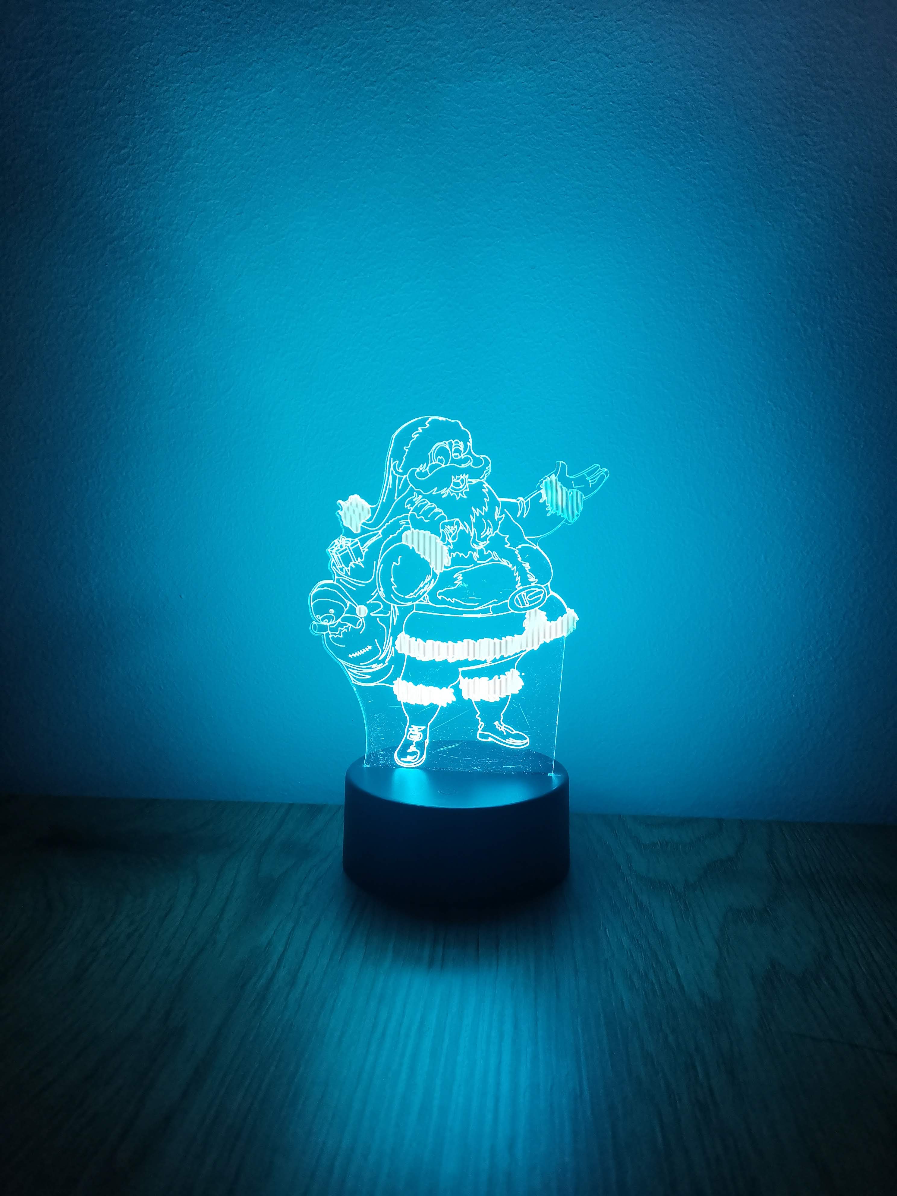 Mikulás dekorlámpa