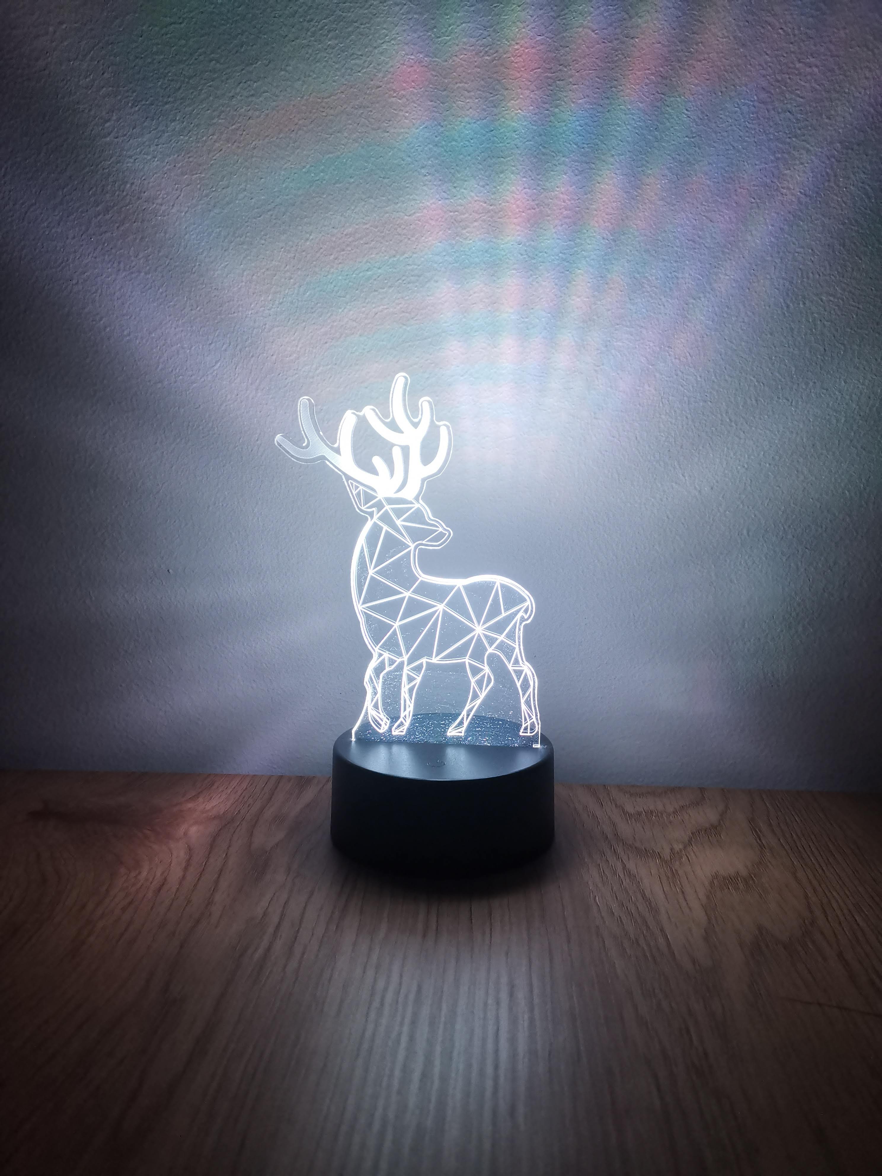 Rénszarvas dekorlámpa