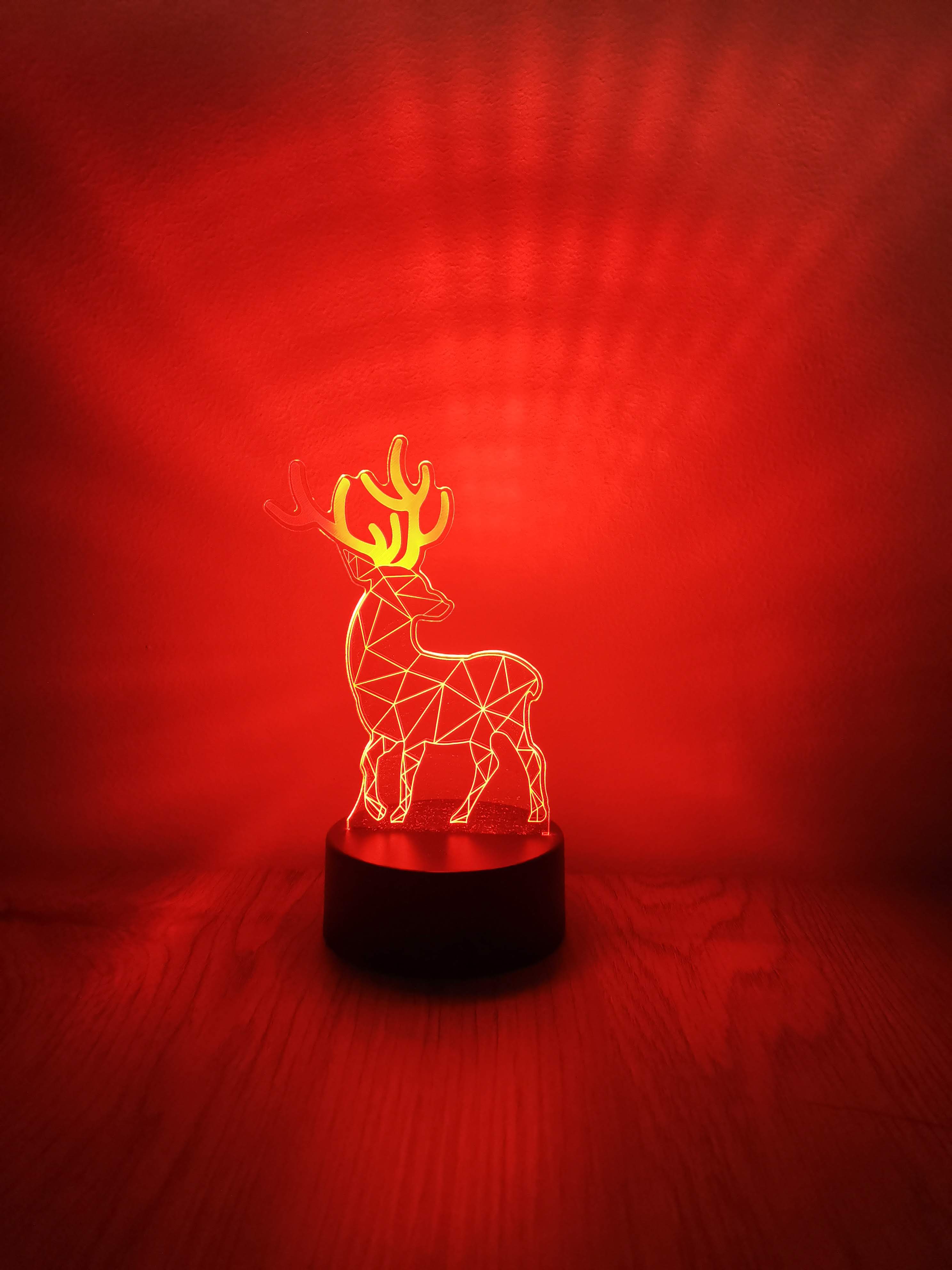 Rénszarvas dekorlámpa