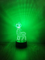 Rénszarvas dekorlámpa