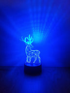 Rénszarvas dekorlámpa