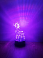 Rénszarvas dekorlámpa