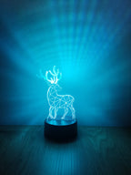 Rénszarvas dekorlámpa