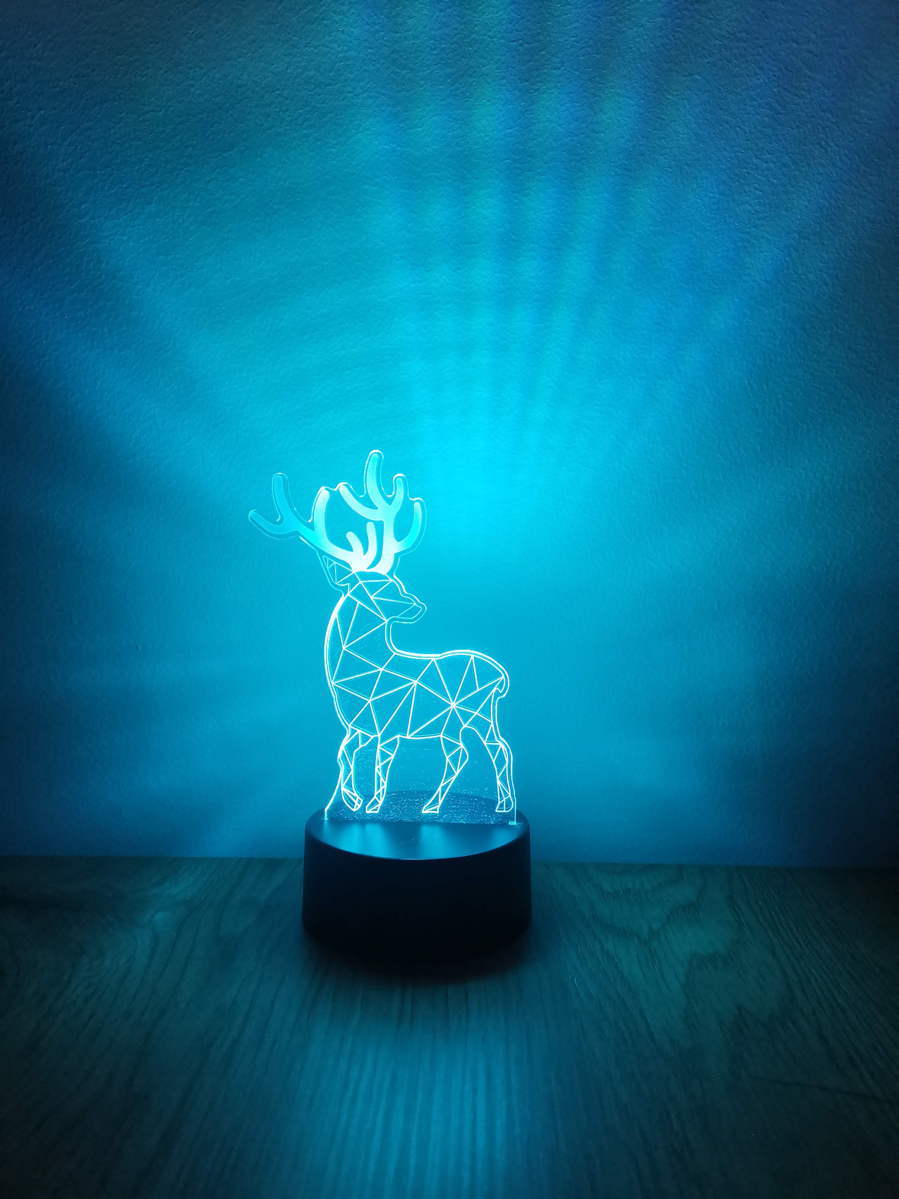 Rénszarvas dekorlámpa