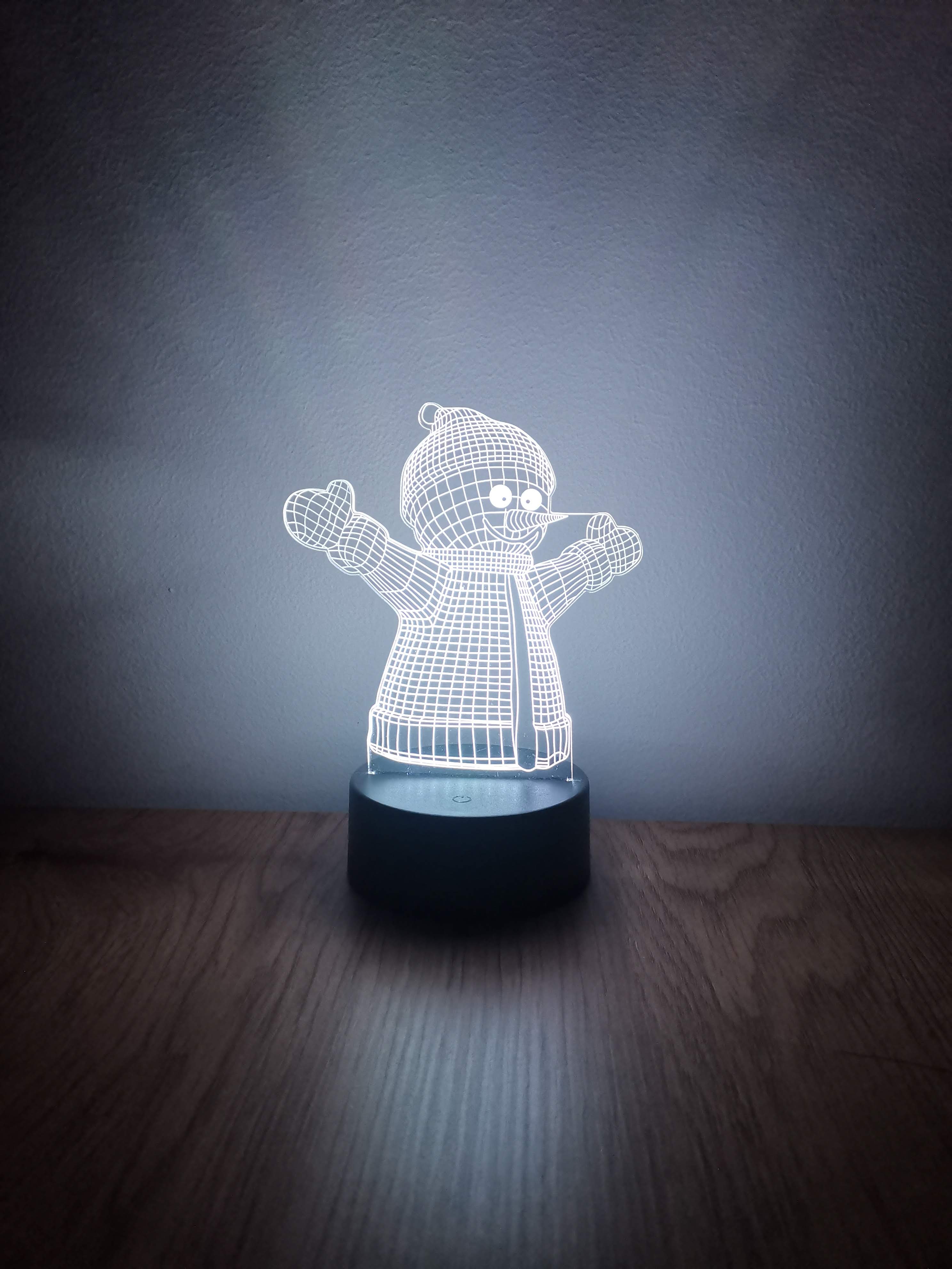 Hóember dekorlámpa