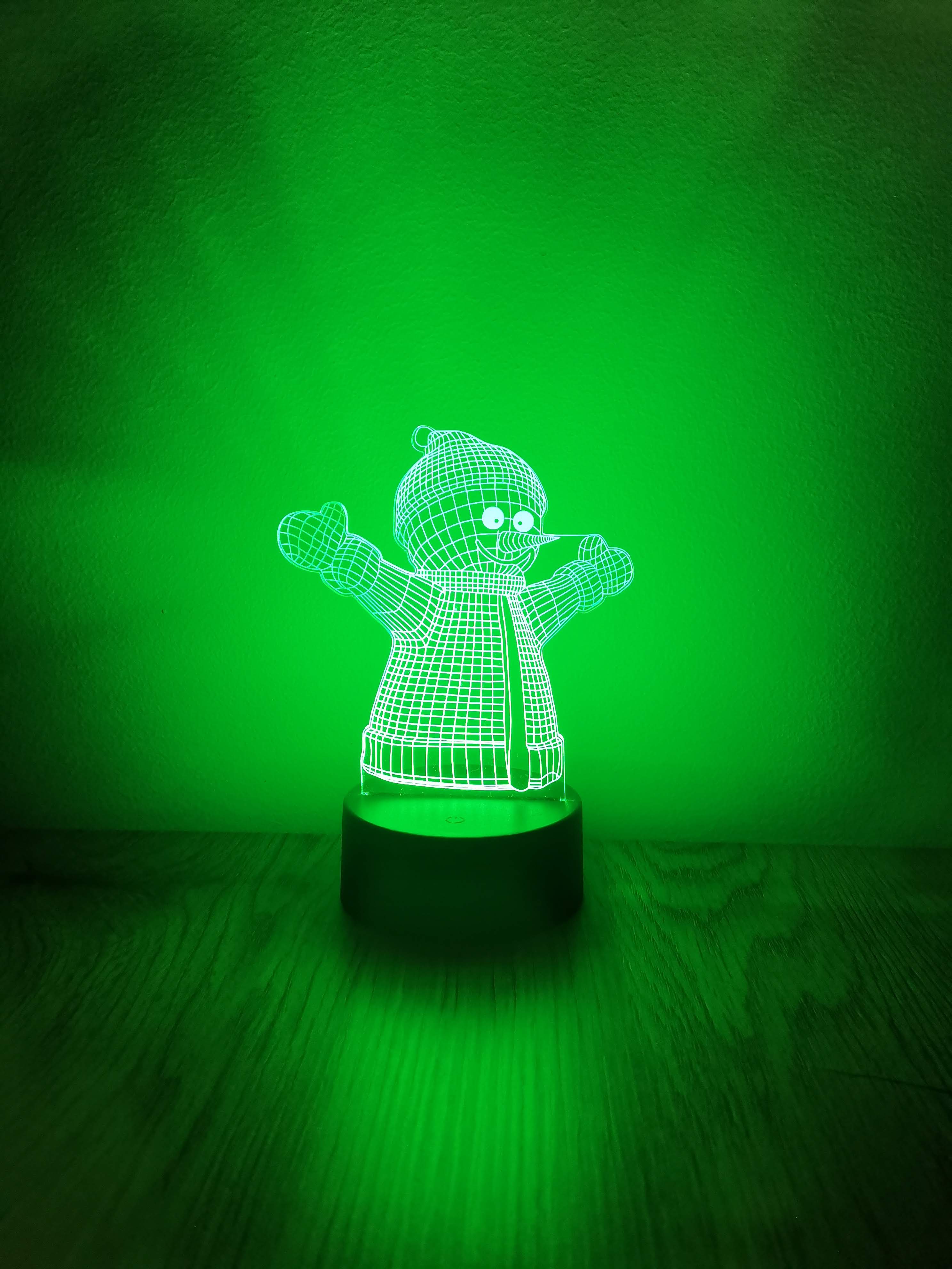 Hóember dekorlámpa