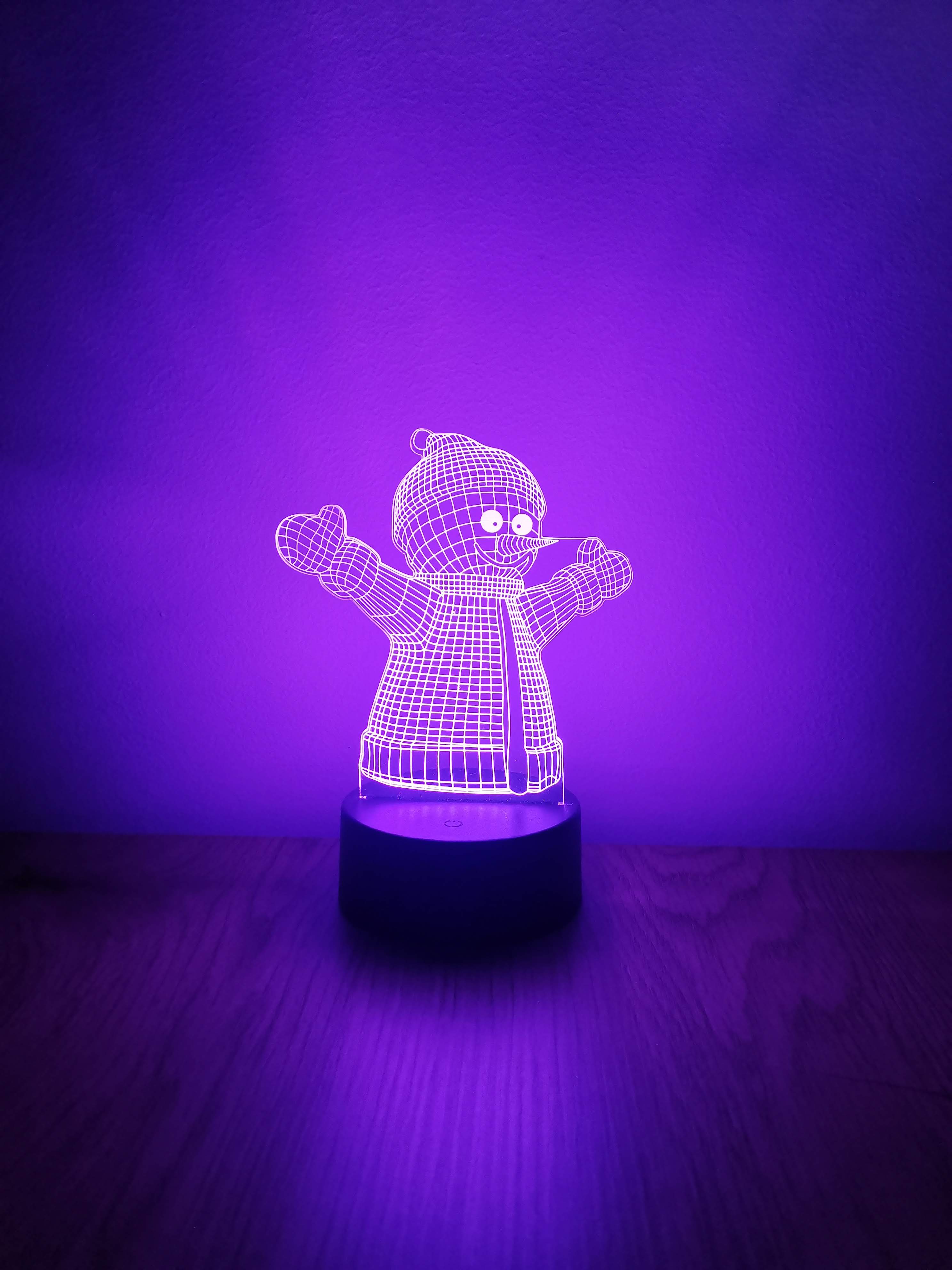 Hóember dekorlámpa