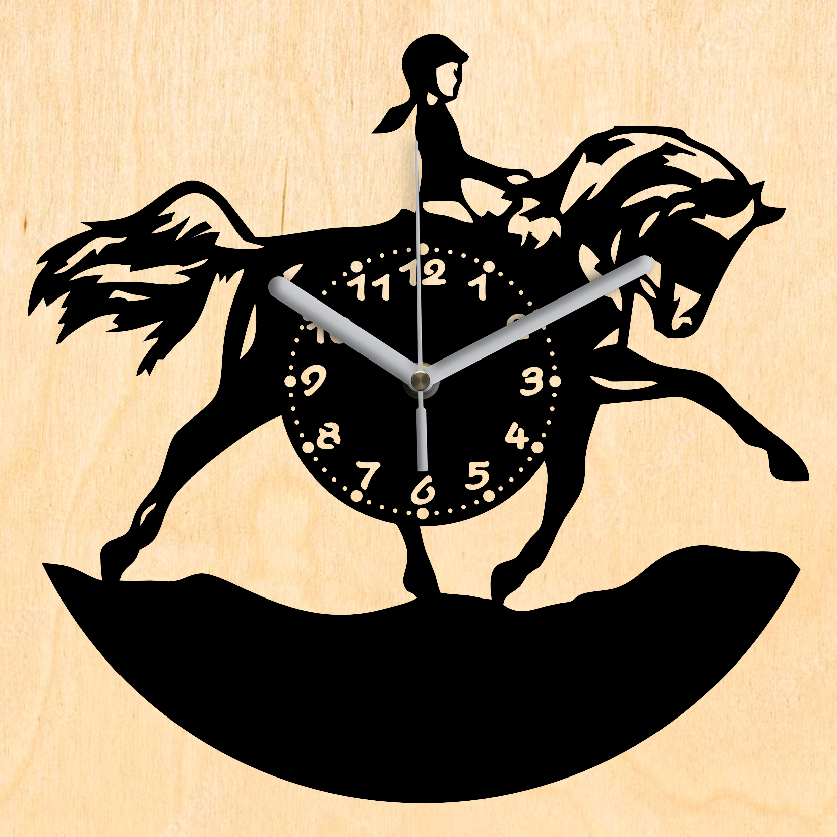 Lovaglós falióra - Fekete