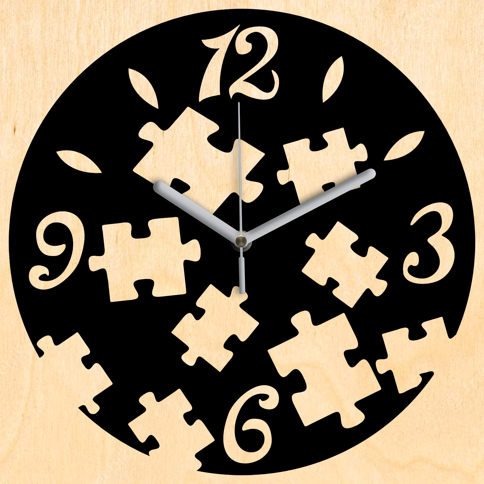 Puzzle falióra - Fekete