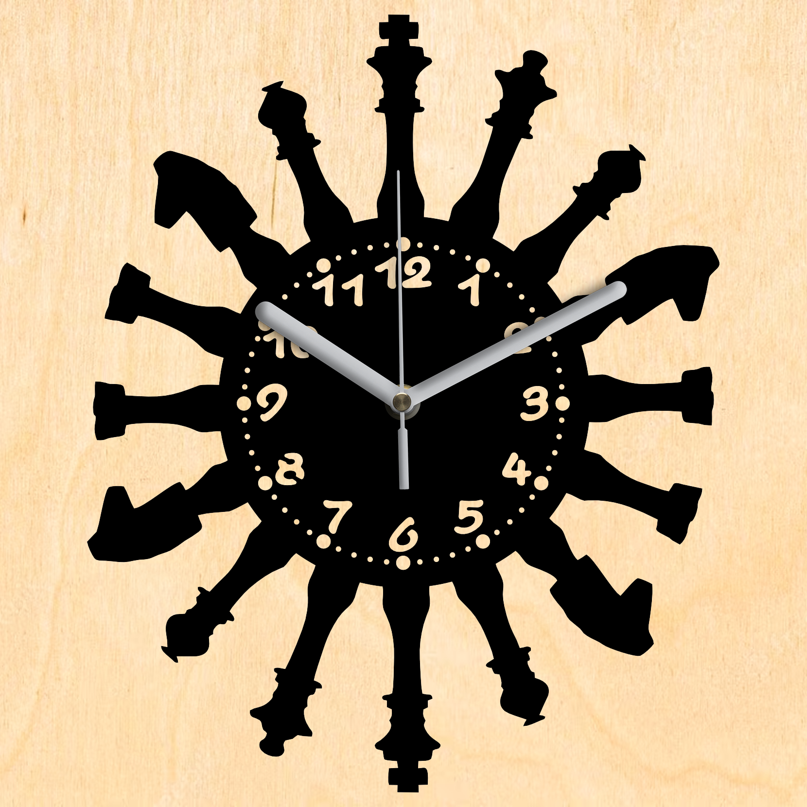 Sakk falióra - Fekete