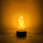 Sellőlány dekorlámpa