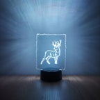 Szarvasos dekorlámpa