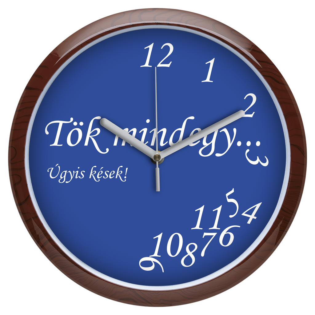 "Tök mindegy" falióra - kék