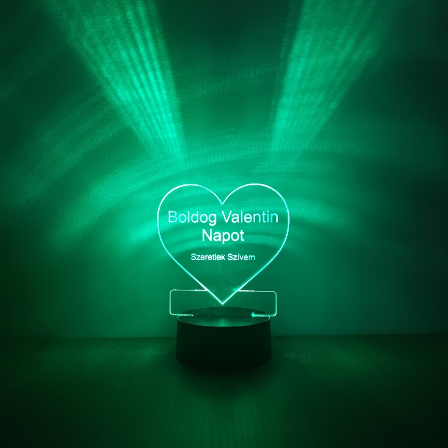 Valentin napi dekorlámpa