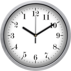 Visszafelé járó (fordított) falióra, 30 cm