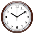 Visszafelé járó (fordított) falióra, 30 cm