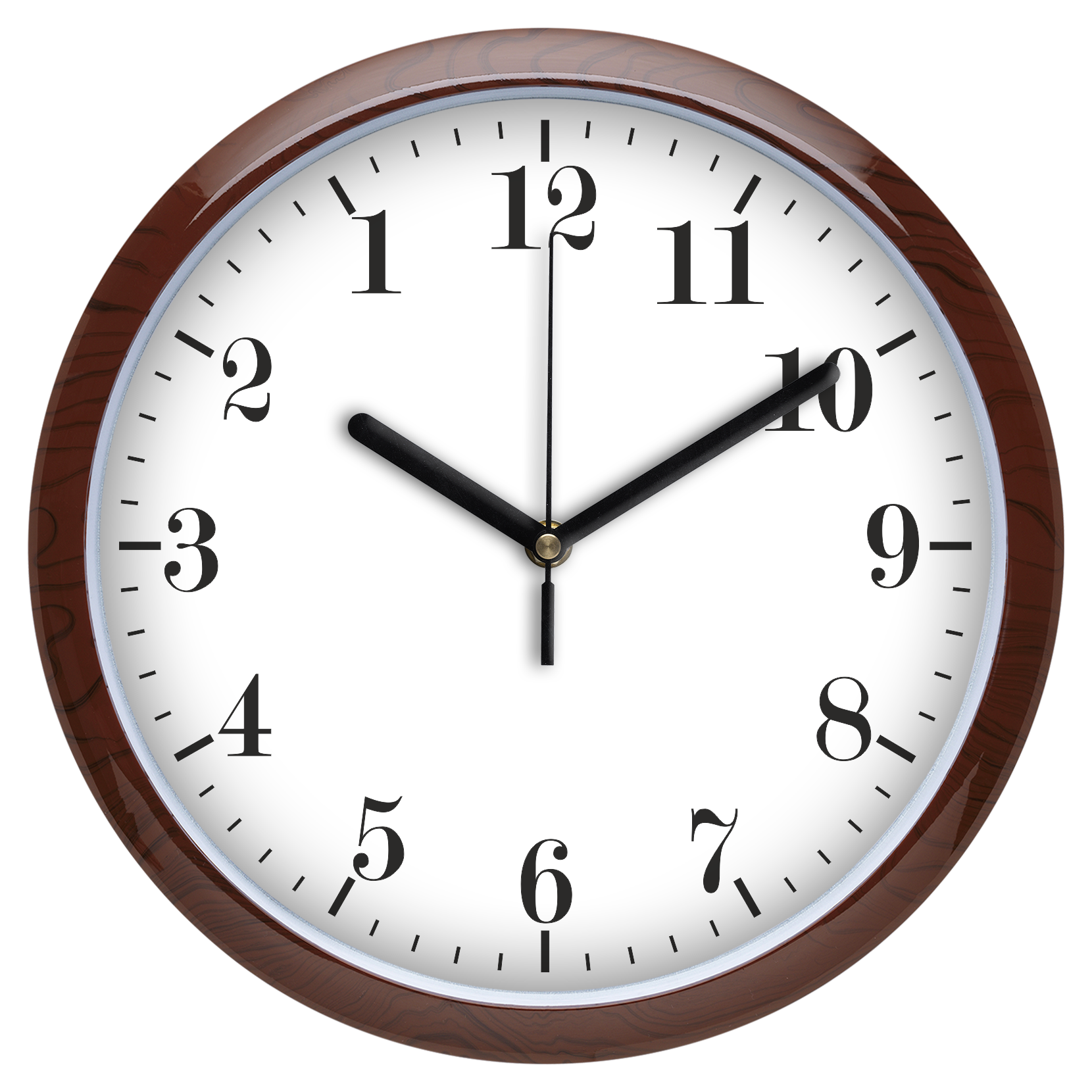 Visszafelé járó (fordított) falióra, 30 cm