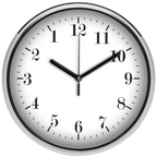 Visszafelé járó (fordított) falióra, 30 cm