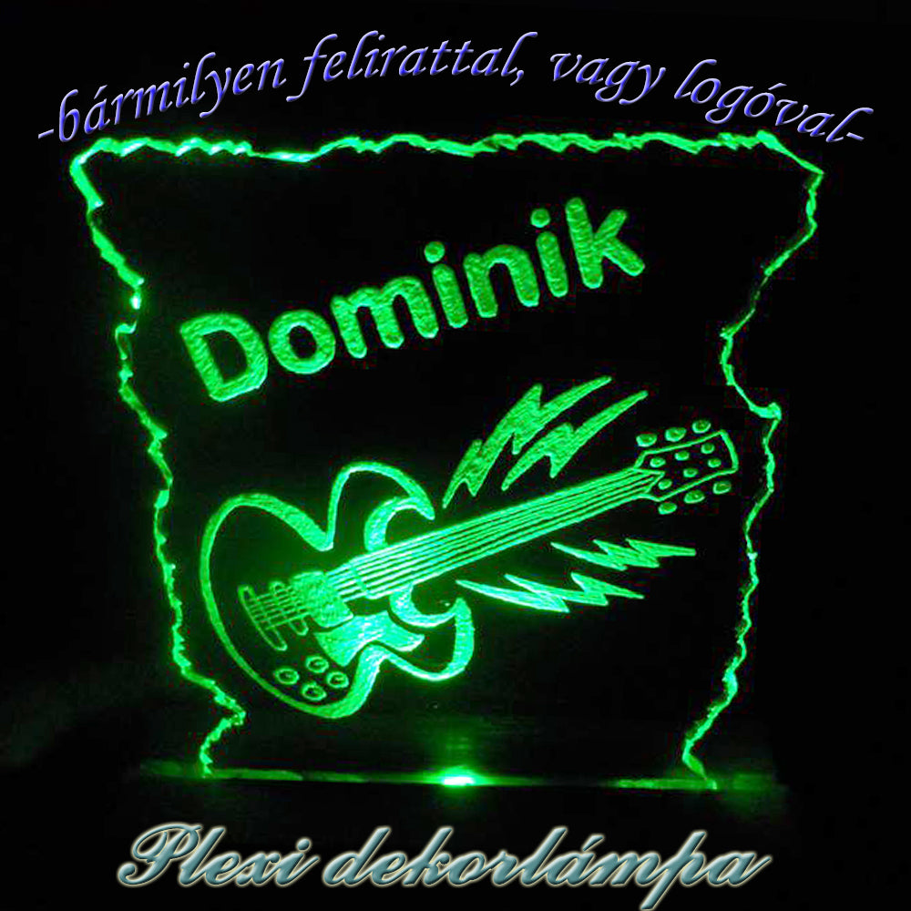 Rock N' Roll dekorlámpa