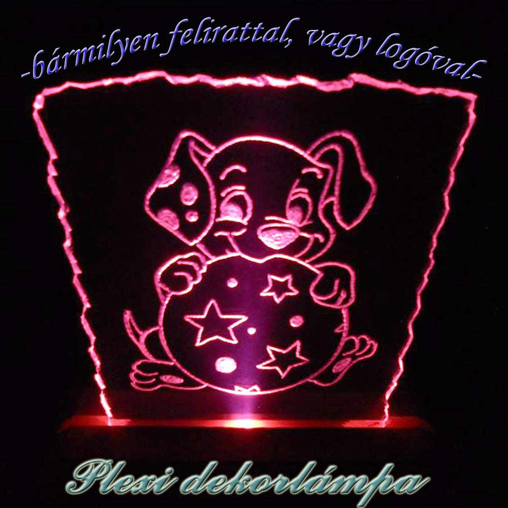 Kiskutyás dekorlámpa