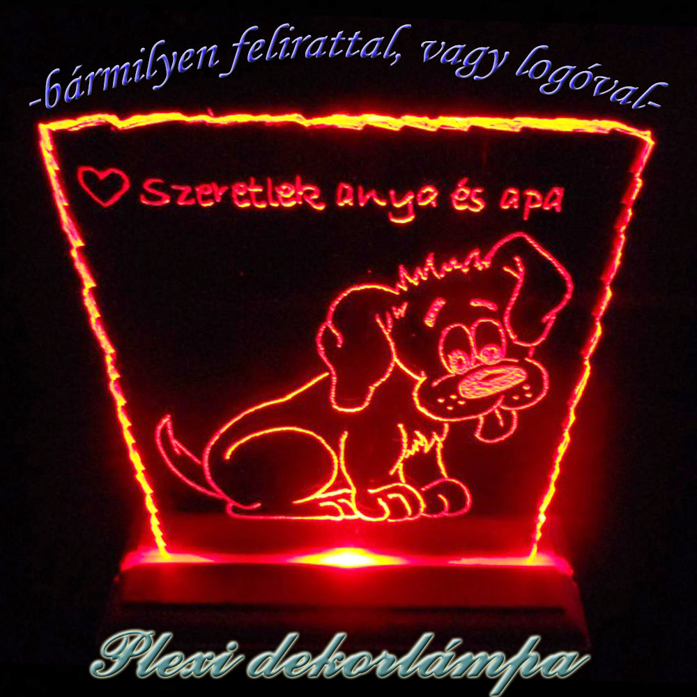 Kiskutyás dekorlámpa